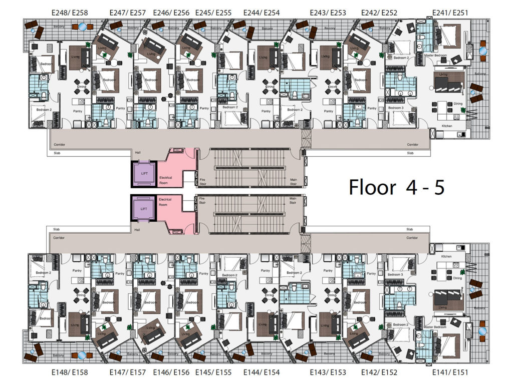 Escape / Floor Plans - Mae Phim Property